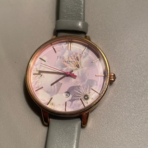 Ted Baker floral grey watch Ted Baker London Floral Watch, 14mm | Nordstrom main image 2